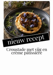 Croustade met vijg en crème pâtissière